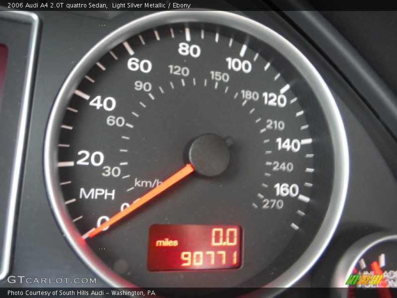 Light Silver Metallic / Ebony 2006 Audi A4 2.0T quattro Sedan