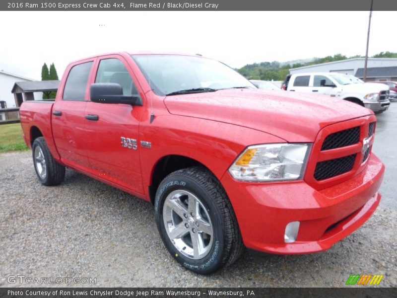 Flame Red / Black/Diesel Gray 2016 Ram 1500 Express Crew Cab 4x4