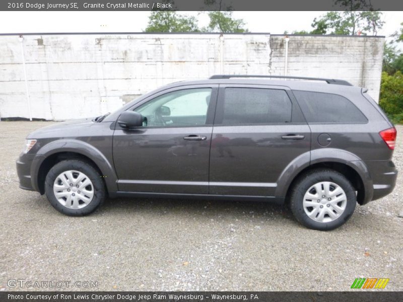 Granite Crystal Metallic / Black 2016 Dodge Journey SE