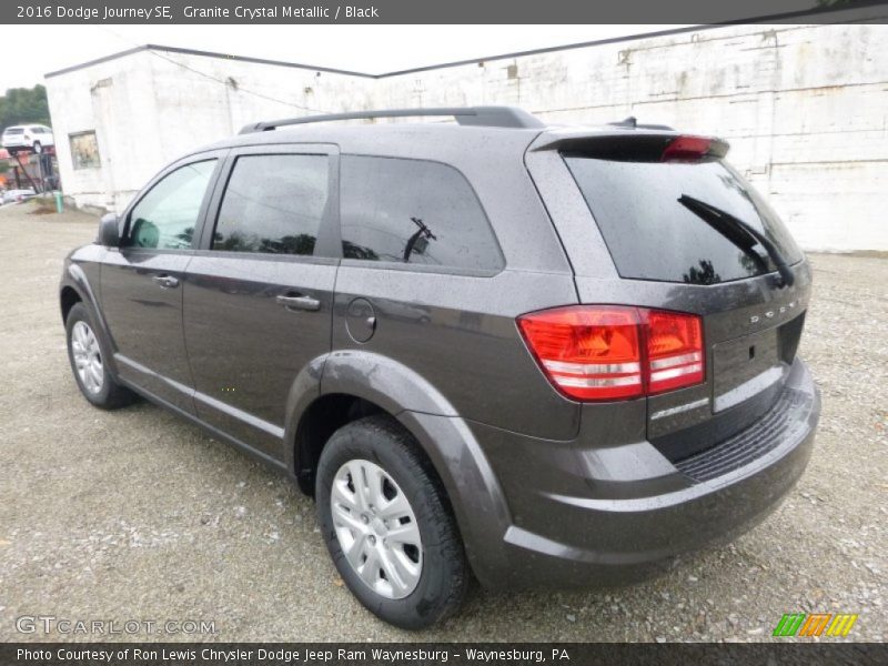 Granite Crystal Metallic / Black 2016 Dodge Journey SE