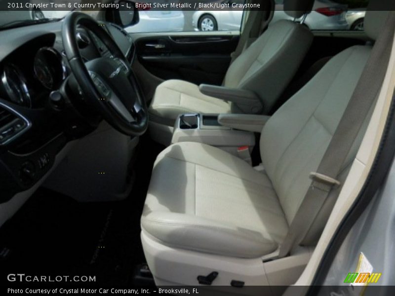 Bright Silver Metallic / Black/Light Graystone 2011 Chrysler Town & Country Touring - L