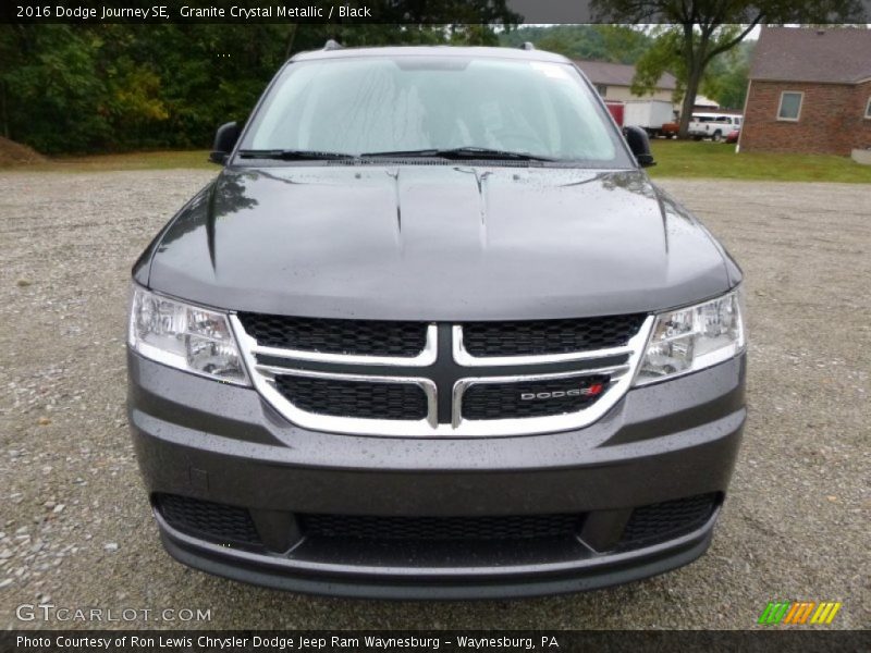 Granite Crystal Metallic / Black 2016 Dodge Journey SE