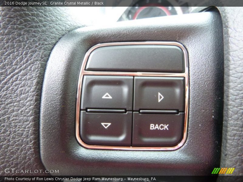 Granite Crystal Metallic / Black 2016 Dodge Journey SE