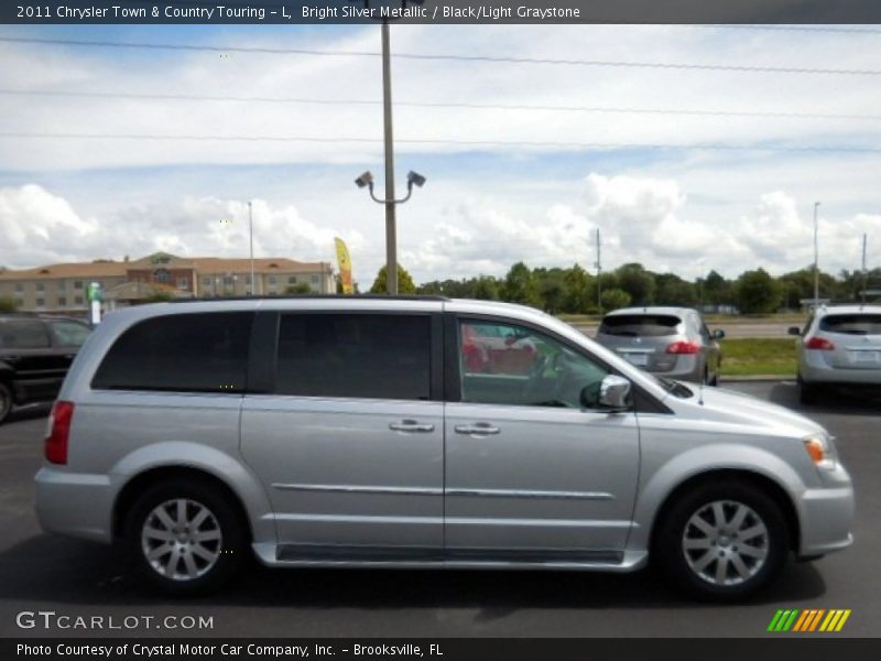 Bright Silver Metallic / Black/Light Graystone 2011 Chrysler Town & Country Touring - L