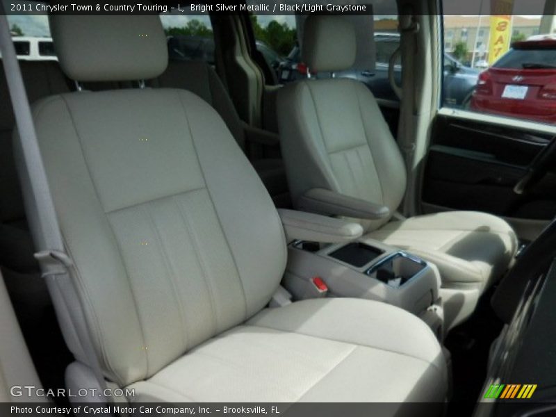 Bright Silver Metallic / Black/Light Graystone 2011 Chrysler Town & Country Touring - L