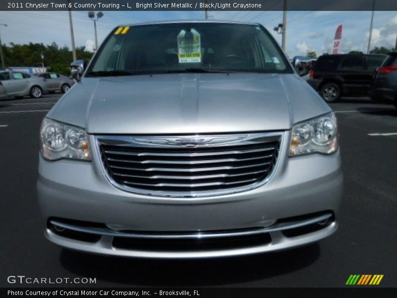 Bright Silver Metallic / Black/Light Graystone 2011 Chrysler Town & Country Touring - L