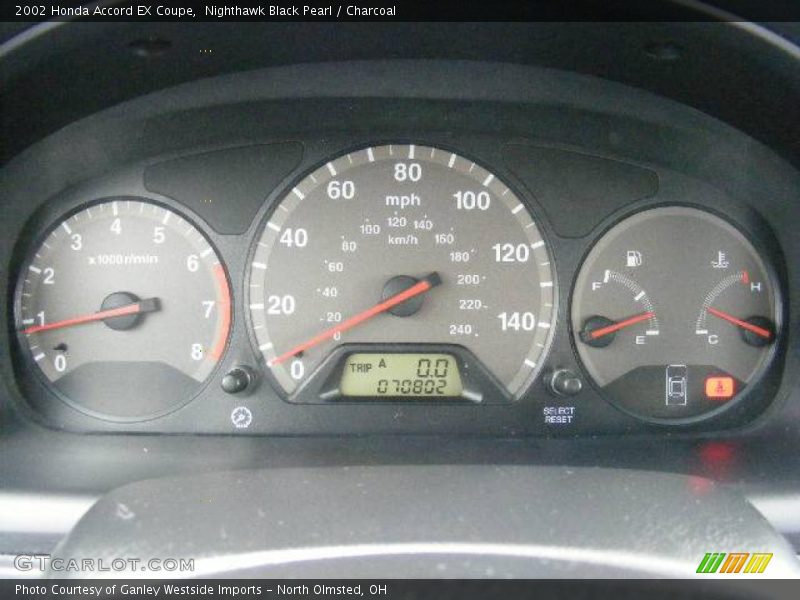 Nighthawk Black Pearl / Charcoal 2002 Honda Accord EX Coupe