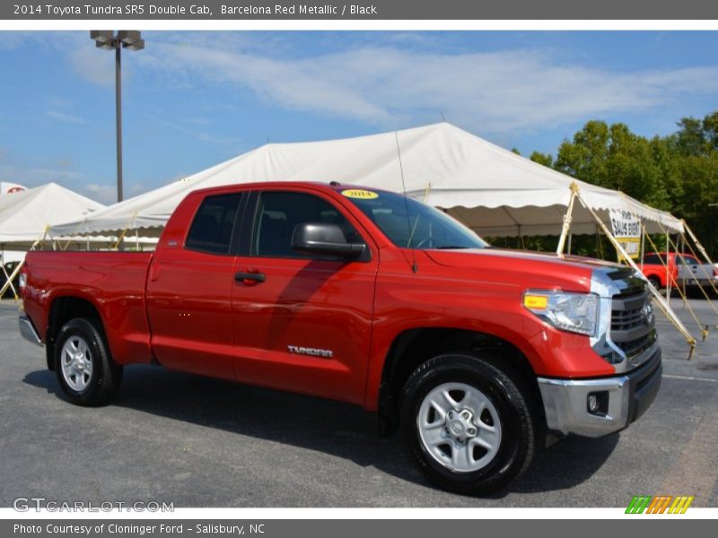 Barcelona Red Metallic / Black 2014 Toyota Tundra SR5 Double Cab