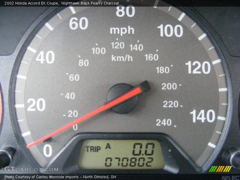 Nighthawk Black Pearl / Charcoal 2002 Honda Accord EX Coupe