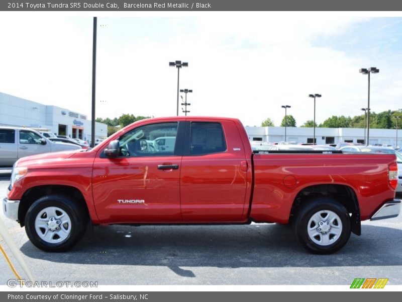 Barcelona Red Metallic / Black 2014 Toyota Tundra SR5 Double Cab