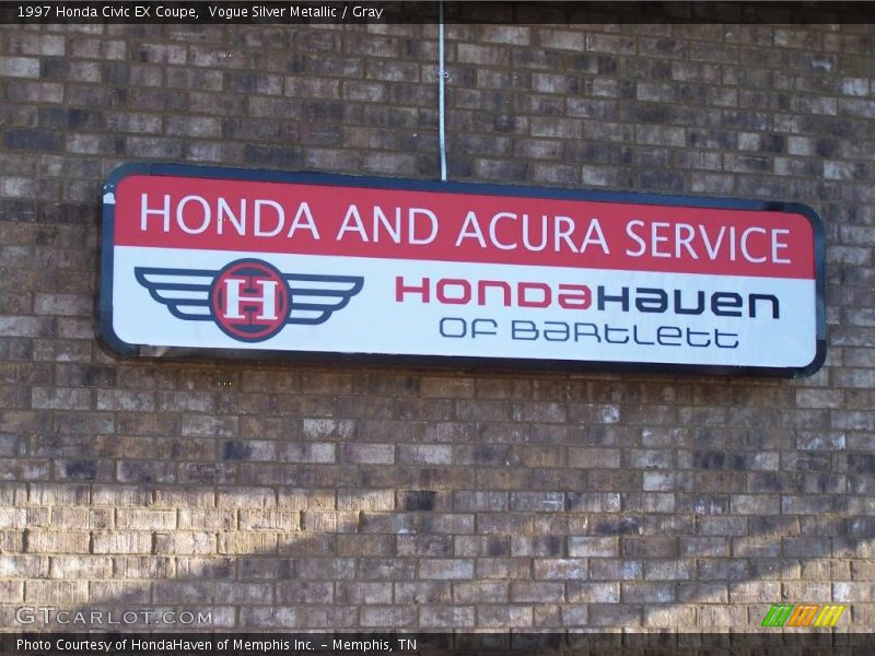 Vogue Silver Metallic / Gray 1997 Honda Civic EX Coupe