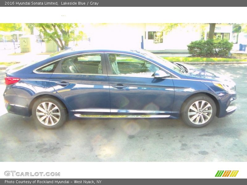 Lakeside Blue / Gray 2016 Hyundai Sonata Limited