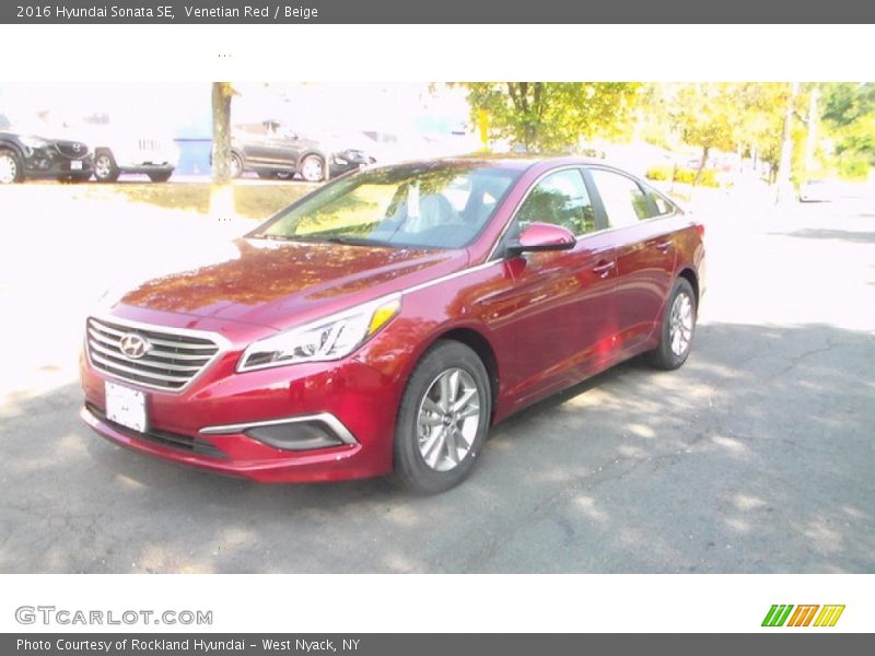 Venetian Red / Beige 2016 Hyundai Sonata SE