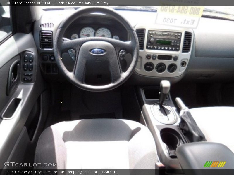 Black / Medium/Dark Flint Grey 2005 Ford Escape XLS 4WD