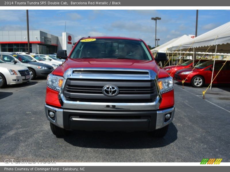Barcelona Red Metallic / Black 2014 Toyota Tundra SR5 Double Cab