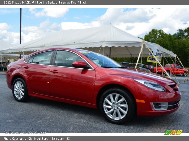 Fireglow Red / Black 2012 Mazda MAZDA6 i Touring Sedan