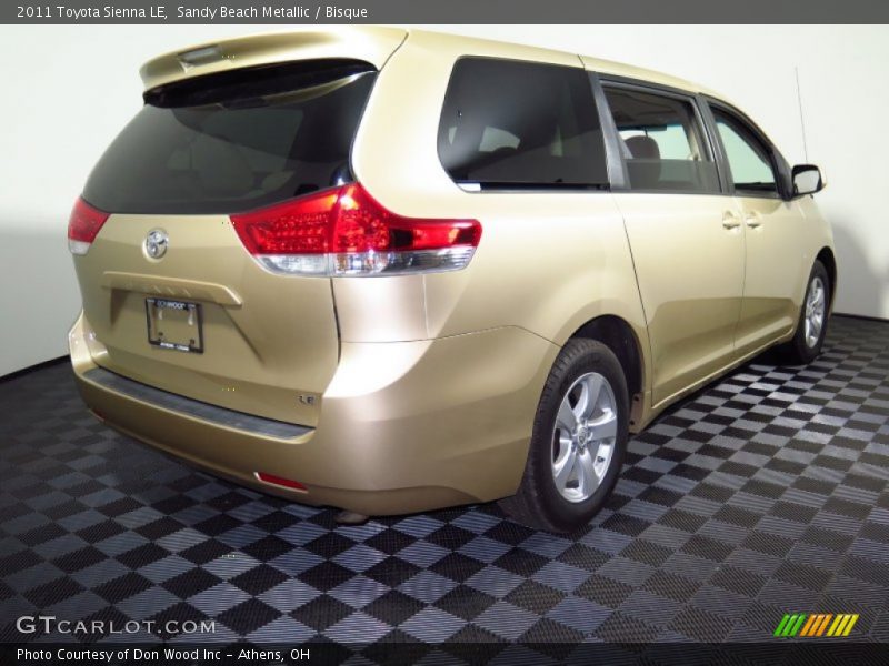 Sandy Beach Metallic / Bisque 2011 Toyota Sienna LE