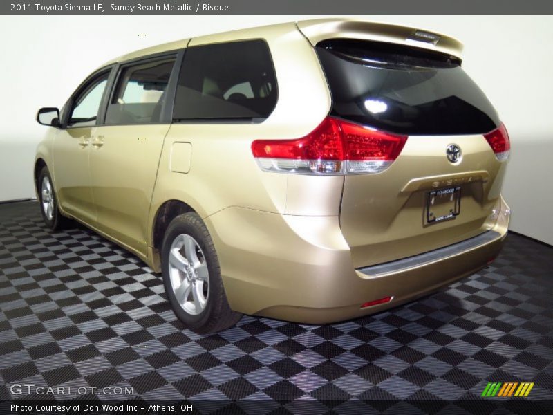 Sandy Beach Metallic / Bisque 2011 Toyota Sienna LE