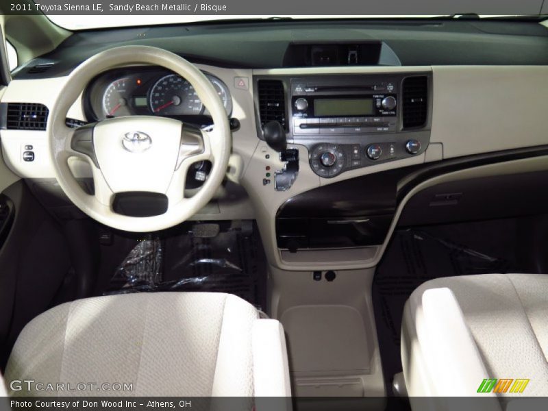 Sandy Beach Metallic / Bisque 2011 Toyota Sienna LE