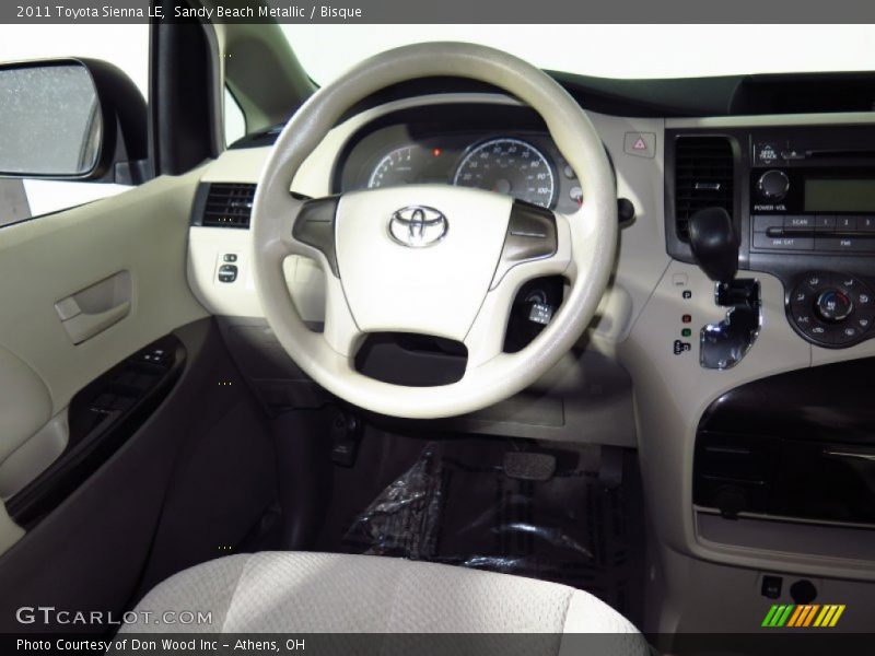 Sandy Beach Metallic / Bisque 2011 Toyota Sienna LE