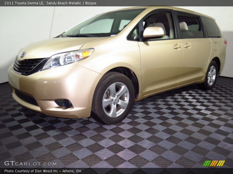 Sandy Beach Metallic / Bisque 2011 Toyota Sienna LE