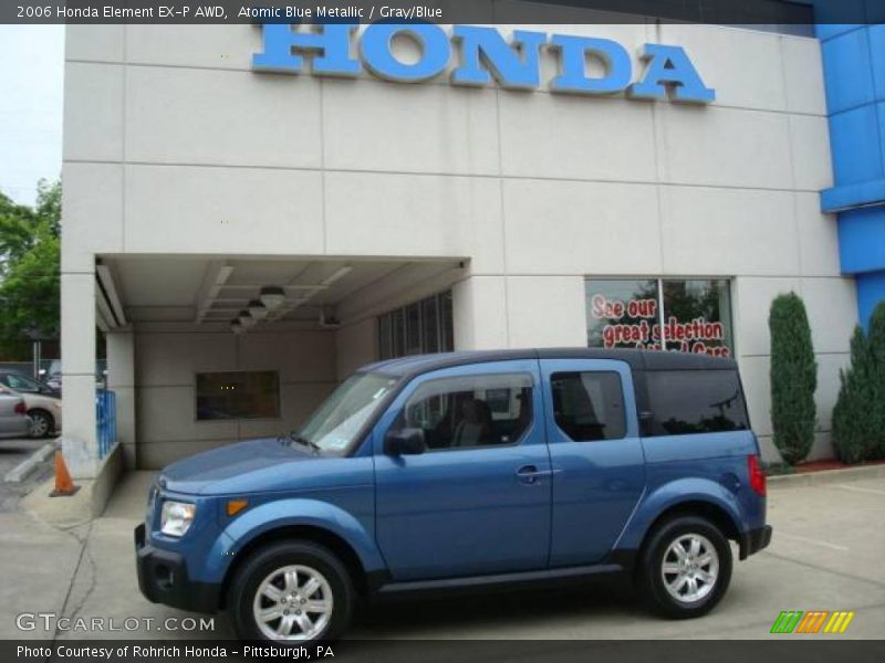 Atomic Blue Metallic / Gray/Blue 2006 Honda Element EX-P AWD