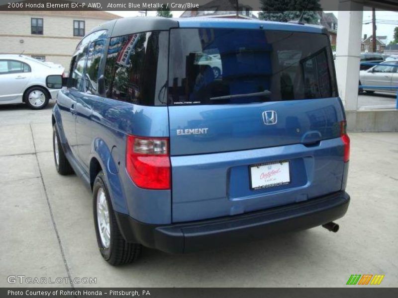Atomic Blue Metallic / Gray/Blue 2006 Honda Element EX-P AWD