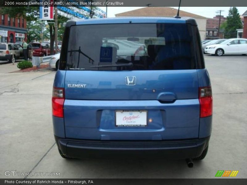 Atomic Blue Metallic / Gray/Blue 2006 Honda Element EX-P AWD