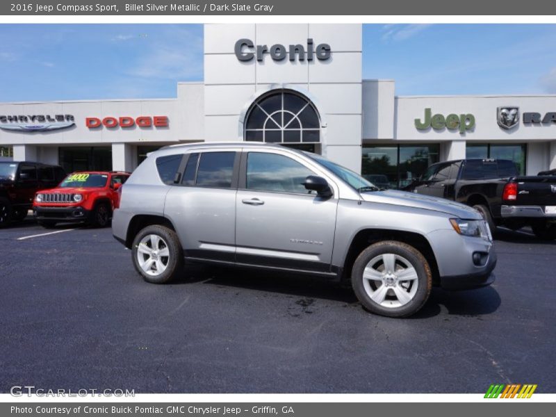 Billet Silver Metallic / Dark Slate Gray 2016 Jeep Compass Sport
