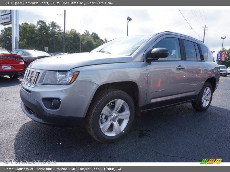 Billet Silver Metallic / Dark Slate Gray 2016 Jeep Compass Sport