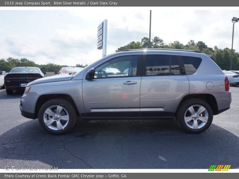 Billet Silver Metallic / Dark Slate Gray 2016 Jeep Compass Sport
