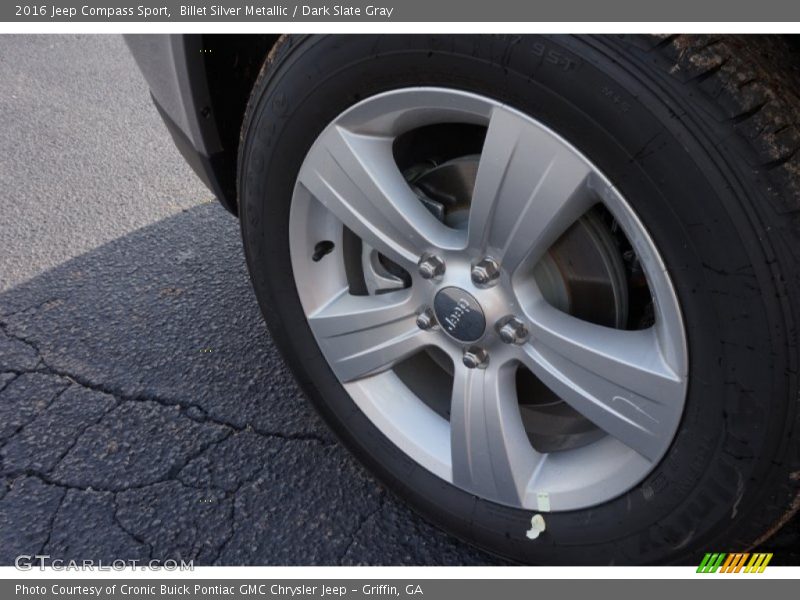 Billet Silver Metallic / Dark Slate Gray 2016 Jeep Compass Sport