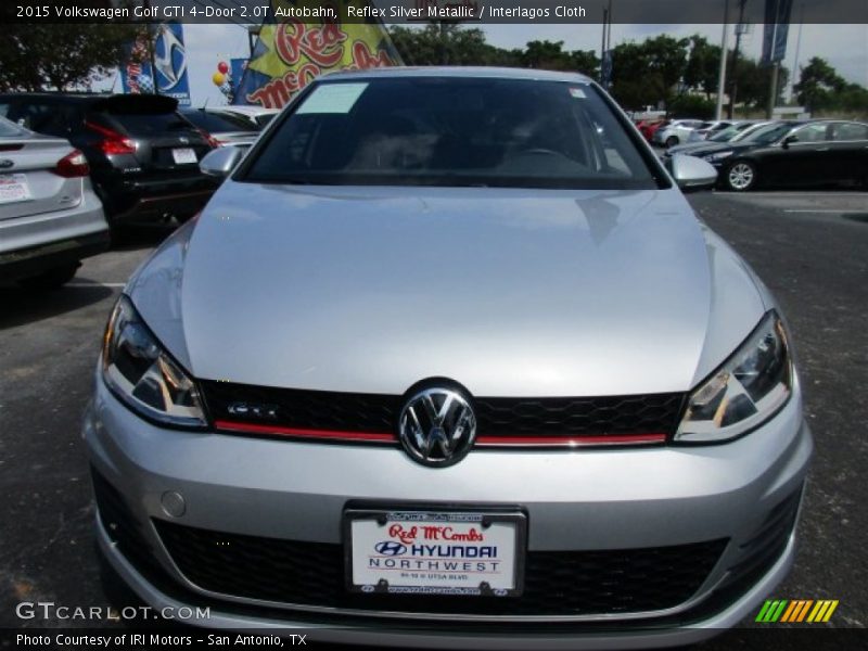 Reflex Silver Metallic / Interlagos Cloth 2015 Volkswagen Golf GTI 4-Door 2.0T Autobahn