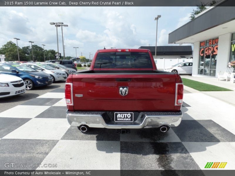 Deep Cherry Red Crystal Pearl / Black 2015 Ram 1500 Laramie Crew Cab