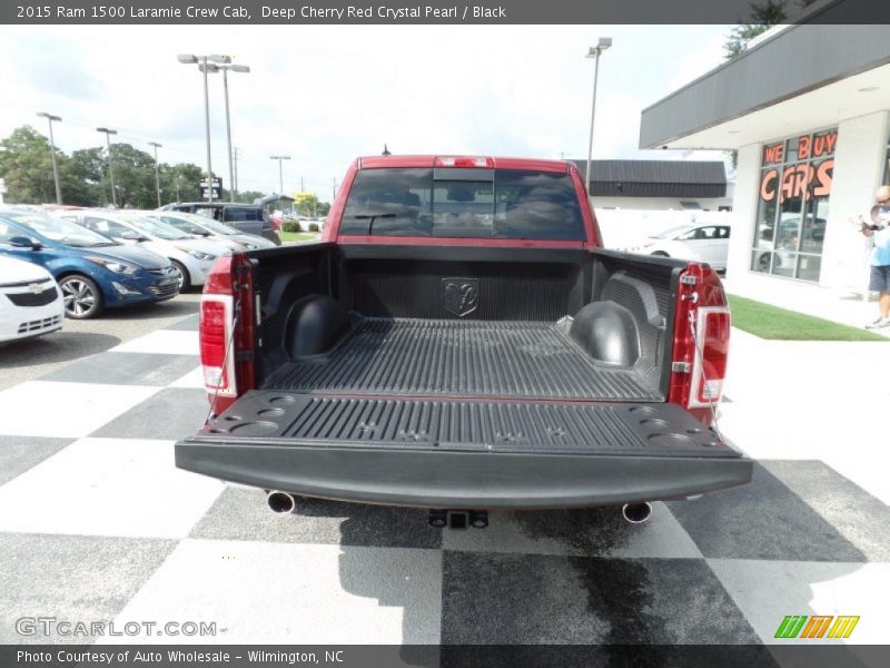 Deep Cherry Red Crystal Pearl / Black 2015 Ram 1500 Laramie Crew Cab