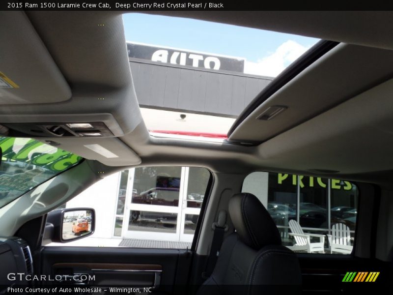 Deep Cherry Red Crystal Pearl / Black 2015 Ram 1500 Laramie Crew Cab