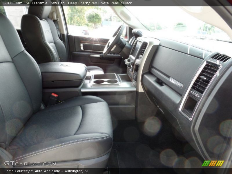 Deep Cherry Red Crystal Pearl / Black 2015 Ram 1500 Laramie Crew Cab