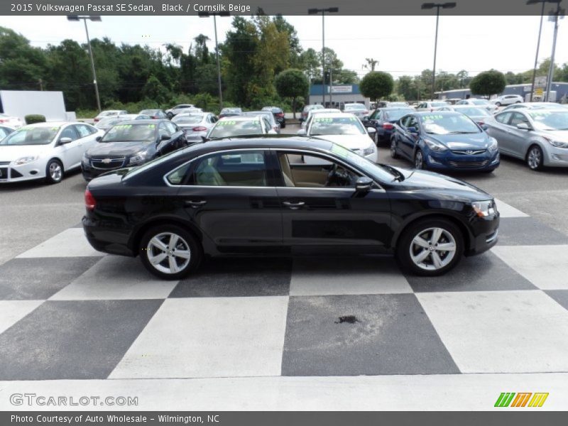 Black / Cornsilk Beige 2015 Volkswagen Passat SE Sedan