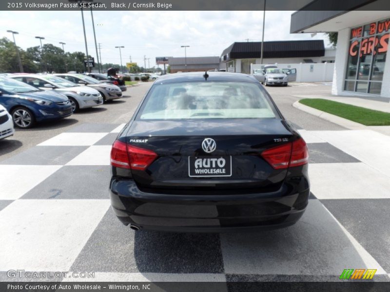 Black / Cornsilk Beige 2015 Volkswagen Passat SE Sedan