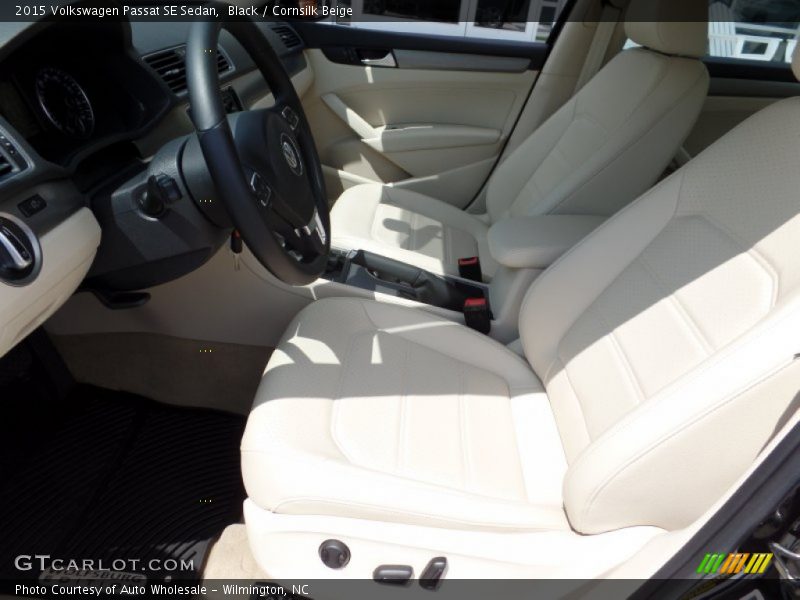 Black / Cornsilk Beige 2015 Volkswagen Passat SE Sedan
