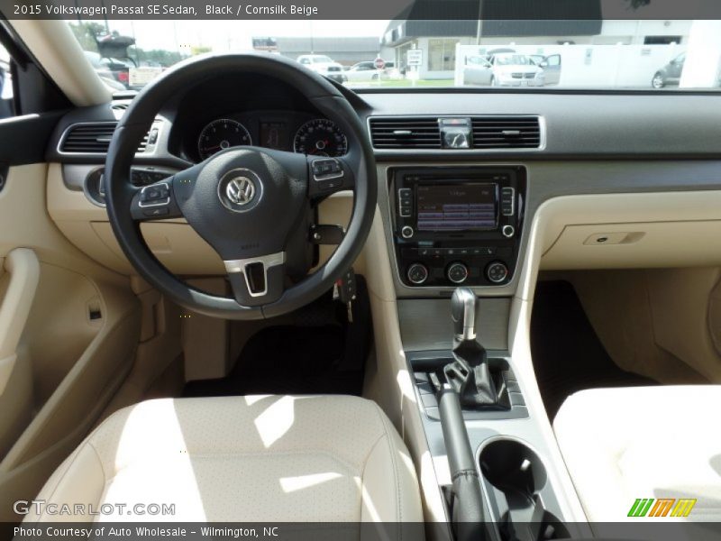 Black / Cornsilk Beige 2015 Volkswagen Passat SE Sedan