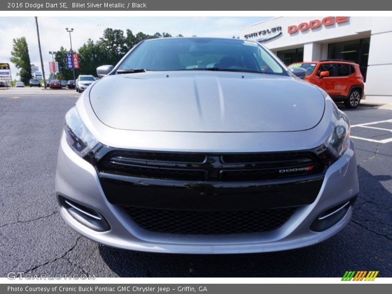 Billet Silver Metallic / Black 2016 Dodge Dart SE