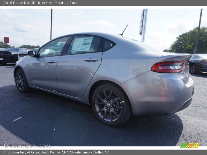 Billet Silver Metallic / Black 2016 Dodge Dart SE