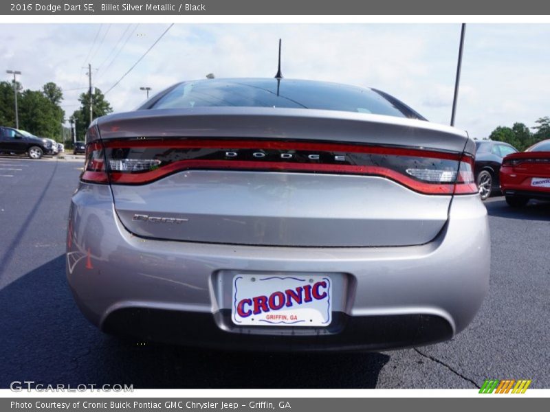 Billet Silver Metallic / Black 2016 Dodge Dart SE