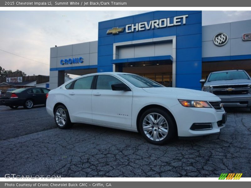 Summit White / Jet Black/Dark Titanium 2015 Chevrolet Impala LS
