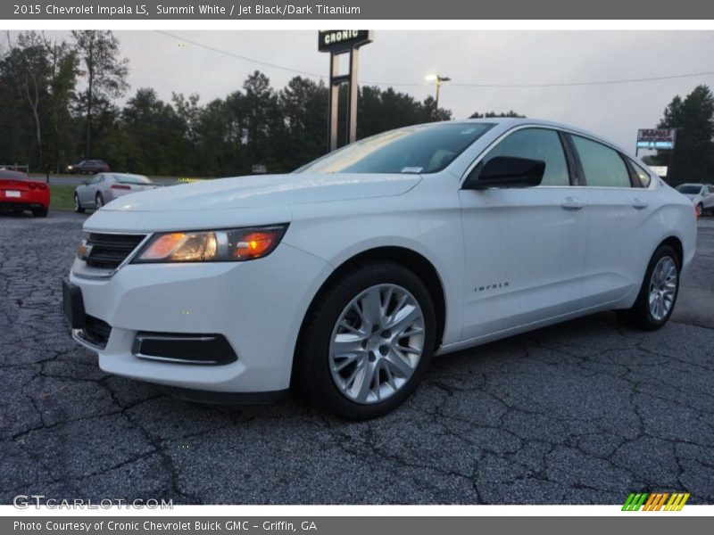 Summit White / Jet Black/Dark Titanium 2015 Chevrolet Impala LS