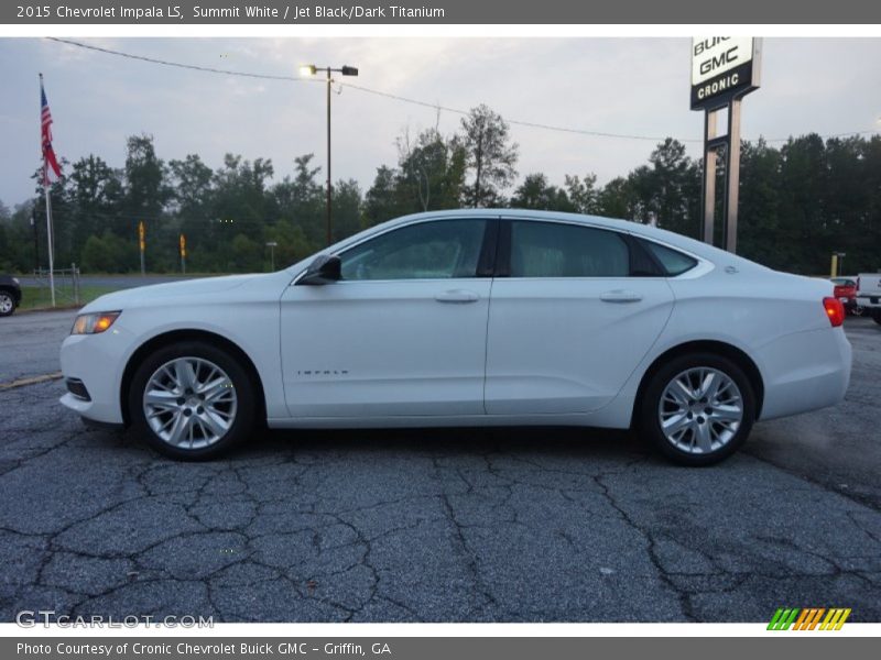 Summit White / Jet Black/Dark Titanium 2015 Chevrolet Impala LS