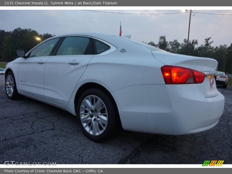 Summit White / Jet Black/Dark Titanium 2015 Chevrolet Impala LS