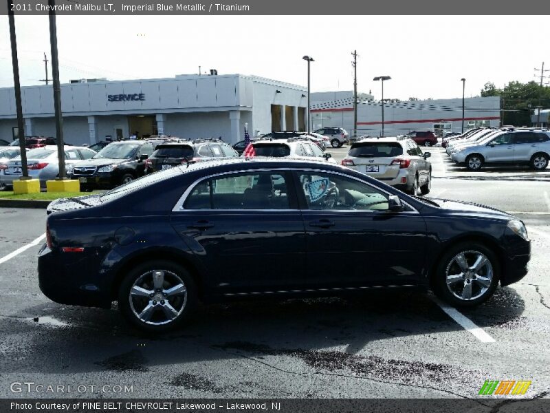 Imperial Blue Metallic / Titanium 2011 Chevrolet Malibu LT