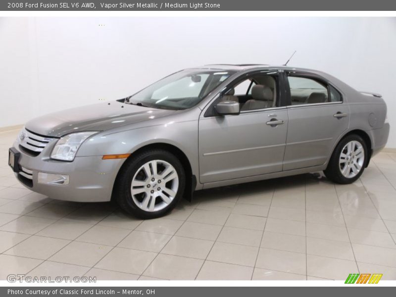 Vapor Silver Metallic / Medium Light Stone 2008 Ford Fusion SEL V6 AWD